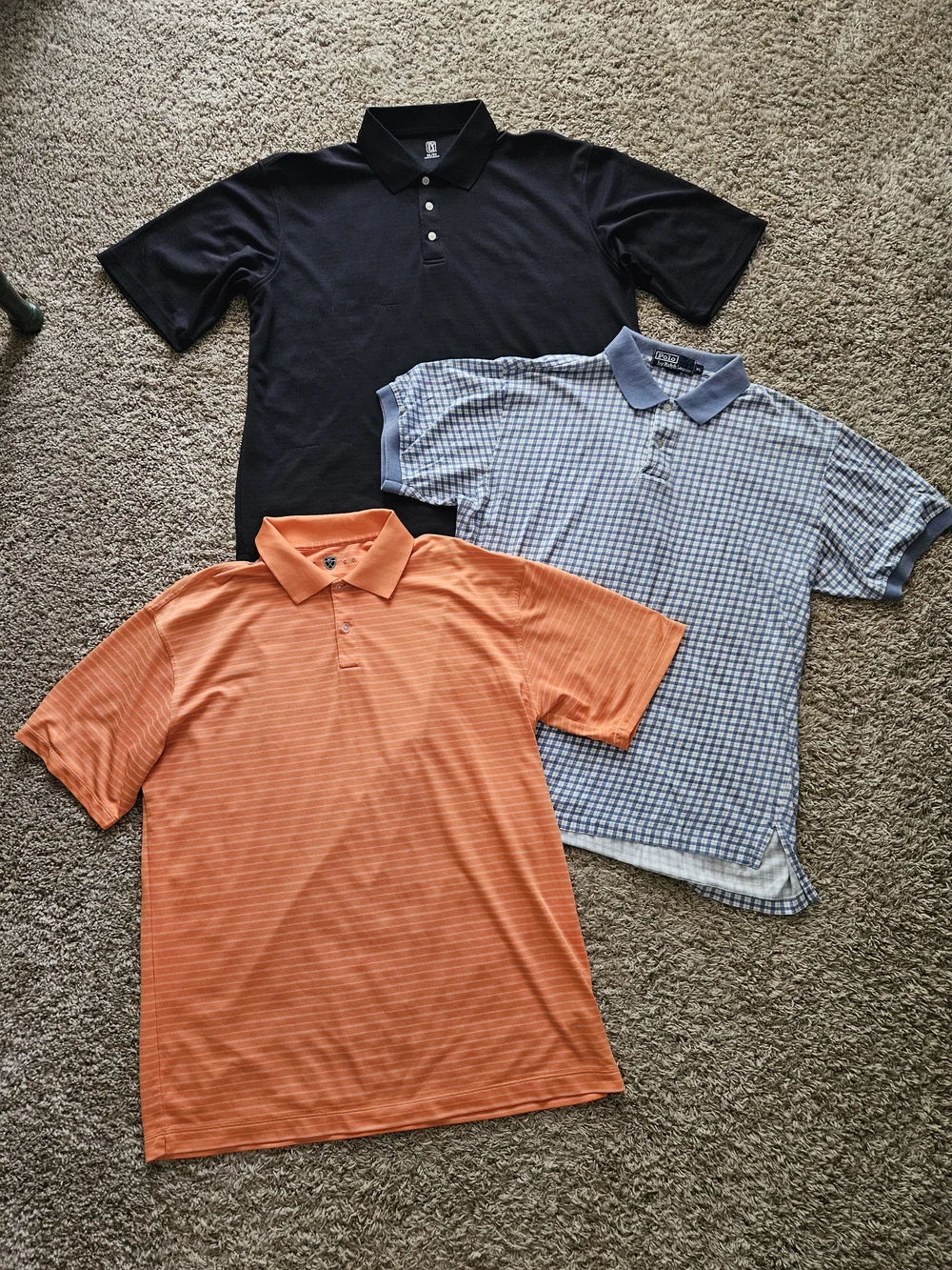 Nike Polo Ralph Lauren PGA Tour Men's Golf Shirt Lot Set Of 3 Size XL